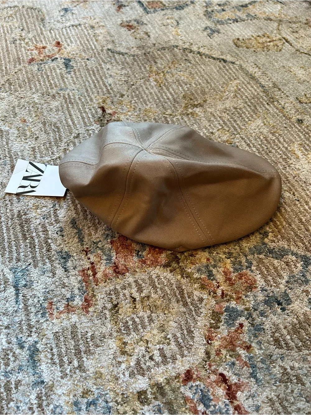Zara Beige Flat Cap